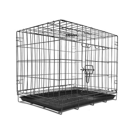 กรงสัตว์เลี้ยงพับได้ PETUS 60X43 ซม. สีดำ_0