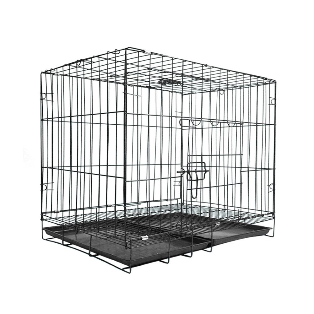 กรงสัตว์เลี้ยงพับได้ PETUS 70X50 ซม. สีดำ