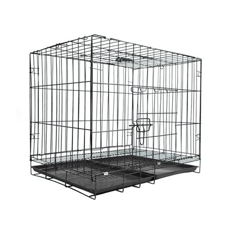 กรงสัตว์เลี้ยงพับได้ PETUS 70X50 ซม. สีดำ_0