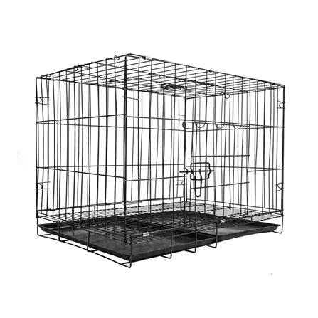 กรงสัตว์เลี้ยงพับได้ PETUS 100X60 ซม. สีดำ_0