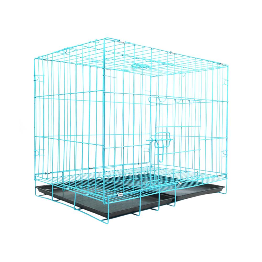 กรงสัตว์เลี้ยงพับได้ PETUS 70X50 ซม. สีฟ้า