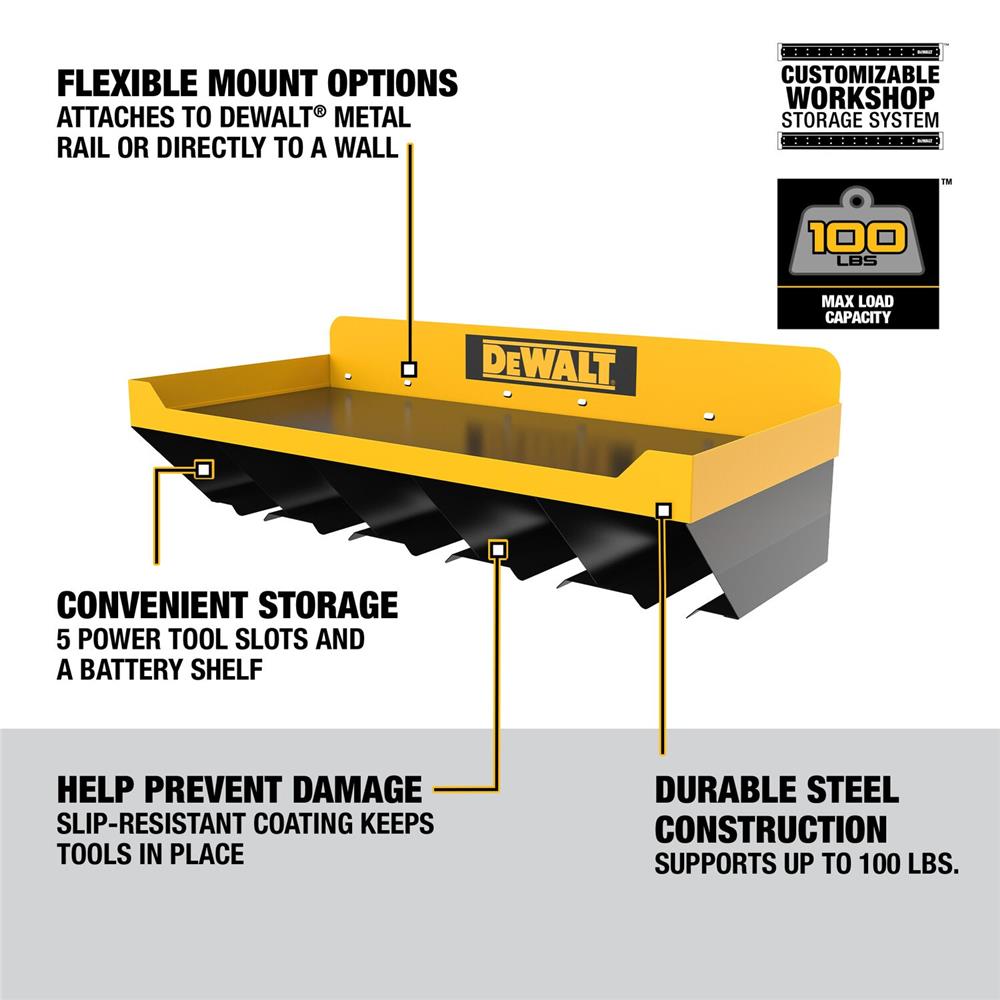 ชั้นวางและแขวนเครื่องมือช่าง DEWALT DWST82822