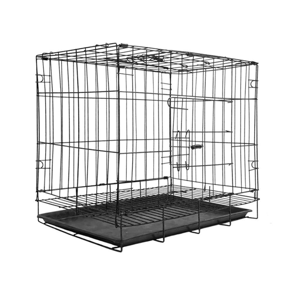 กรงสัตว์เลี้ยงพับได้ PETUS 50X34 ซม. สีดำ
