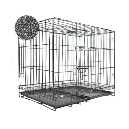 กรงสัตว์เลี้ยงพับได้ PETUS 70X50 ซม. สีเทา_0