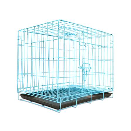 กรงสัตว์เลี้ยงพับได้ PETUS 60X43 ซม. สีฟ้า_0