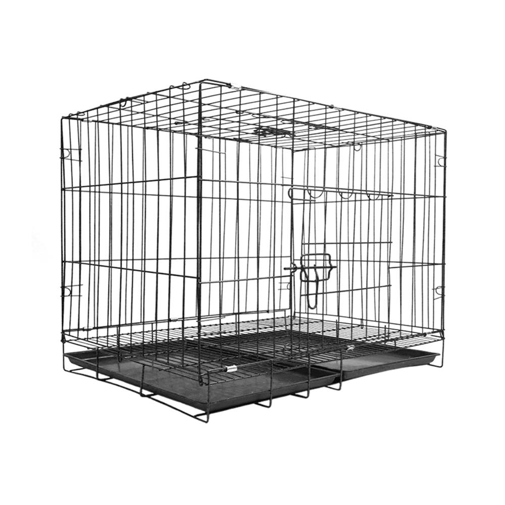 กรงสัตว์เลี้ยงพับได้ PETUS 85X60 ซม. สีดำ