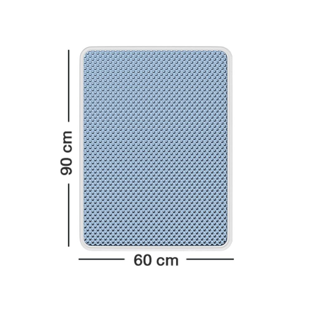 แผ่นดักทรายแมว PETUS 90X60 ซม. สีฟ้า