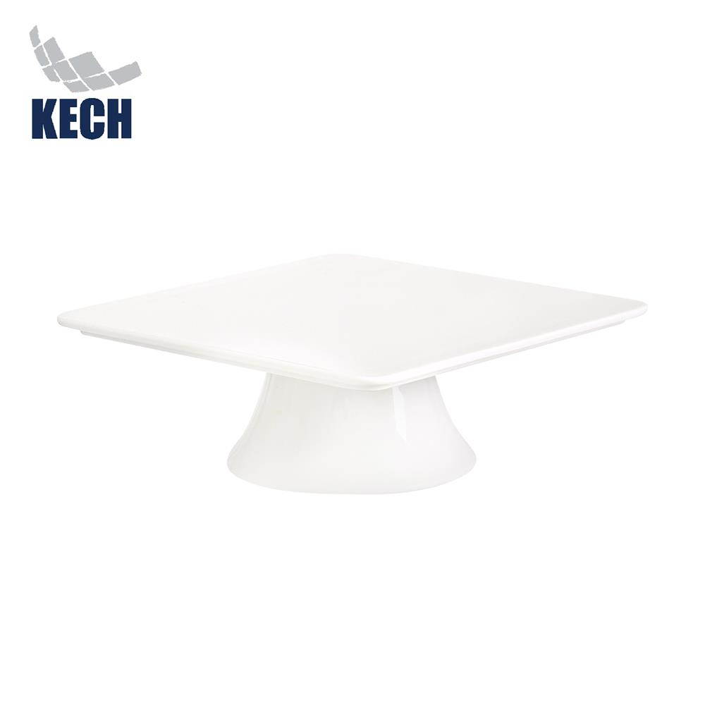 ที่วางขนมเหลี่ยม PORCELAIN 10 นิ้ว KECH SNOW