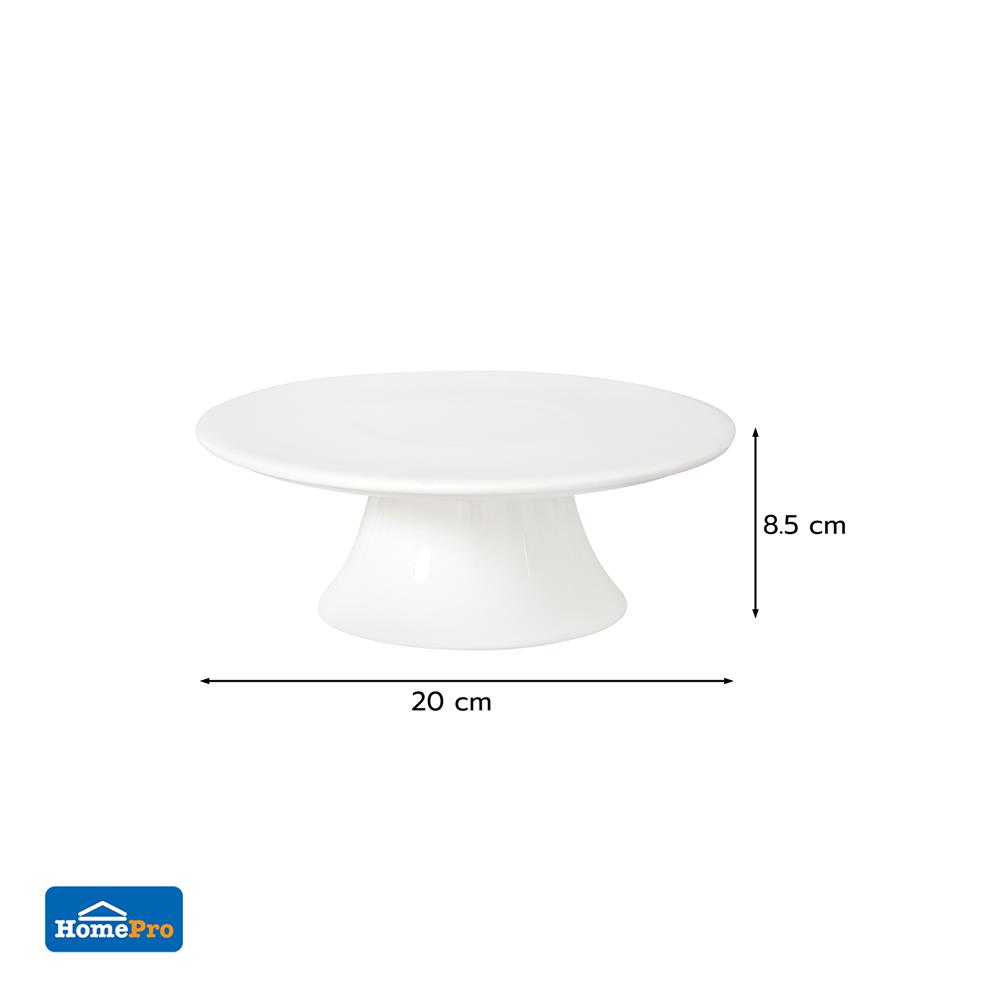 ที่วางขนมกลม PORCELAIN 8 นิ้ว KECH SNOW