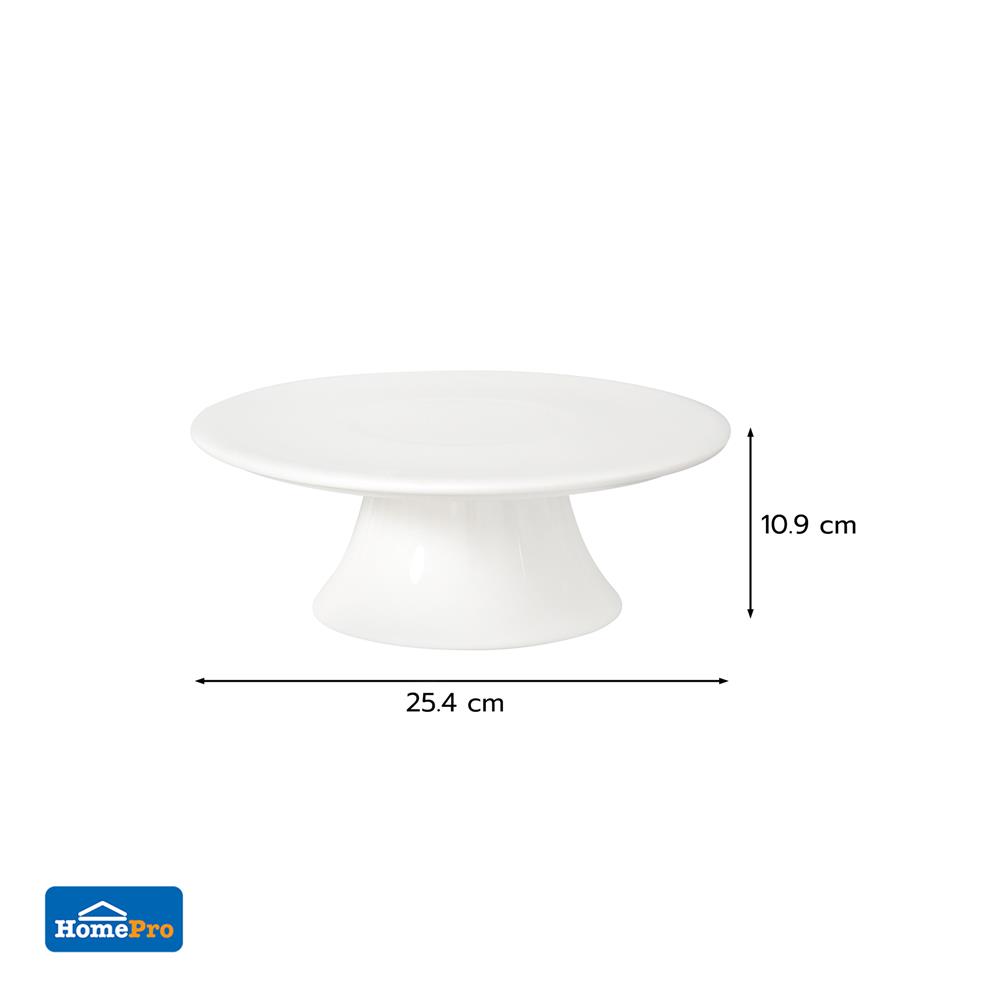 ที่วางขนมกลม PORCELAIN 10 นิ้ว KECH SNOW