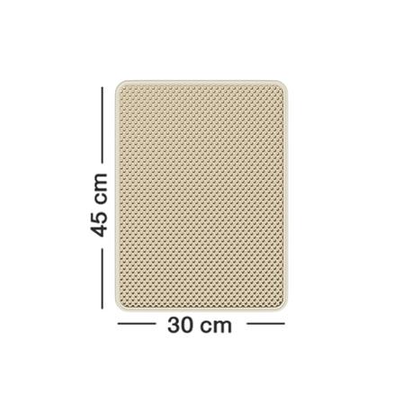 แผ่นดักทรายแมว PETUS 45X30 ซม. สีเบจ_5