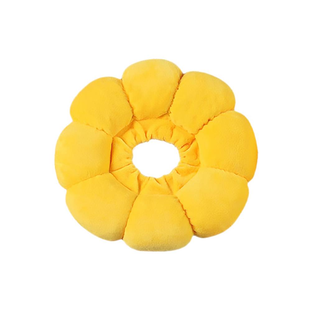 ปลอกคอสัตว์เลี้ยงกันเลีย PETUS รูปทานตะวัน ไซซ์ XS สีเหลือง