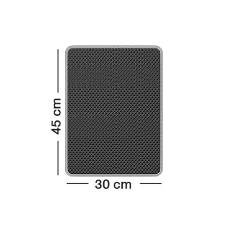 แผ่นดักทรายแมว PETUS 45X30 ซม. สีดำ_5