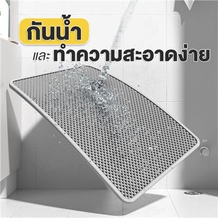 แผ่นดักทรายแมว PETUS  45X30 ซม. สีฟ้า_3