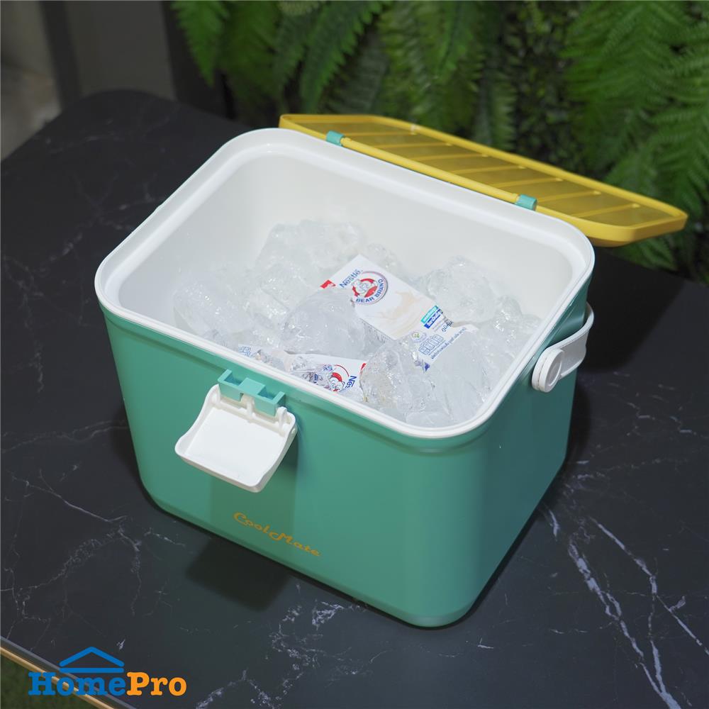 กระติกน้ำแข็ง SPRING COOL MATE 10 ลิตร สีฟ้า/เหลือง