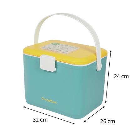 กระติกน้ำแข็ง SPRING COOL MATE 10 ลิตร สีฟ้า/เหลือง_8