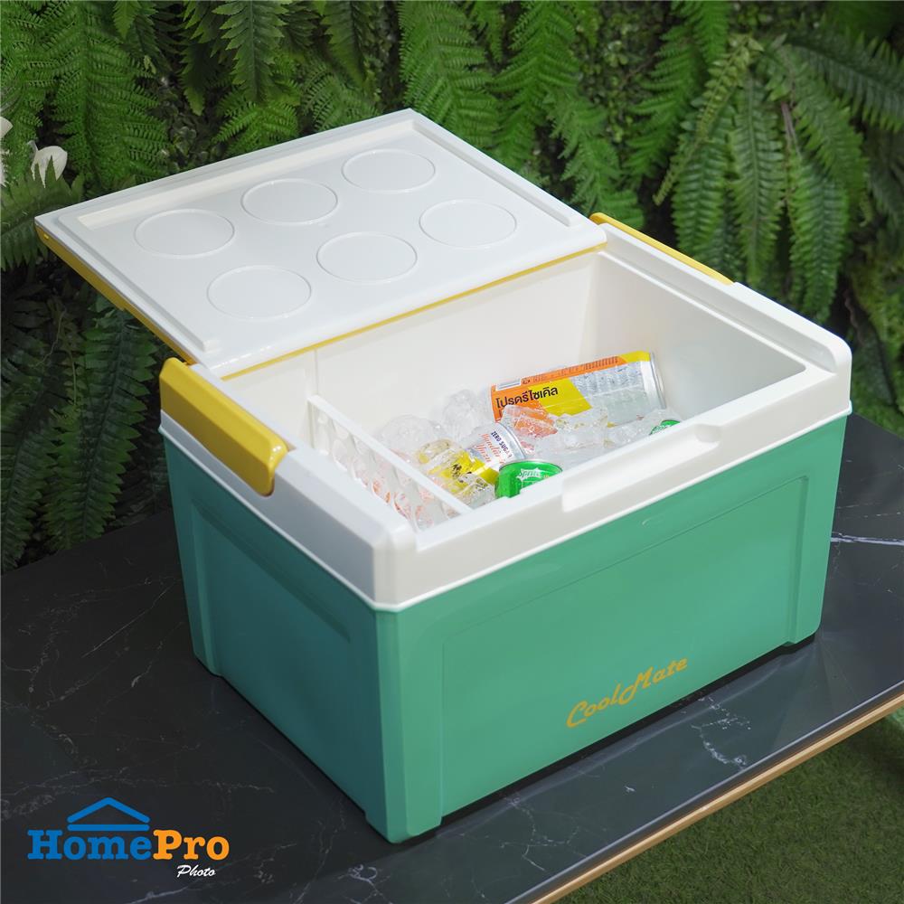 กระติกน้ำแข็ง SPRING COOL MATE 20 ลิตร สีฟ้า/เหลือง