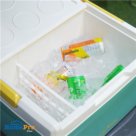 กระติกน้ำแข็ง SPRING COOL MATE 20 ลิตร สีฟ้า/เหลือง_7