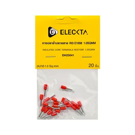 หางปลาย้ำปลายสาย ELECKTA 1.0 ตร.มม. สีแดง (แพ็ก 20 ชิ้น)_2