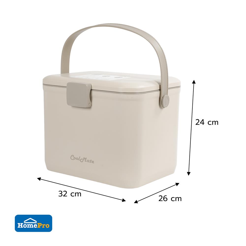 กระติกน้ำแข็ง SPRING COOL MATE CIRCULAR 10 ลิตร สีโทป
