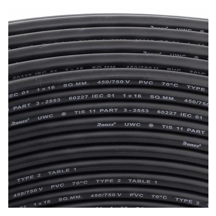 สายไฟ THW IEC01 RANZZ 1x16 ตร.มม. 100 ม. สีดำ_2