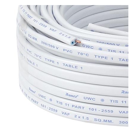 สายไฟ VAF RANZZ 2x1.5 ตร.มม. 30 ม. สีขาว_2