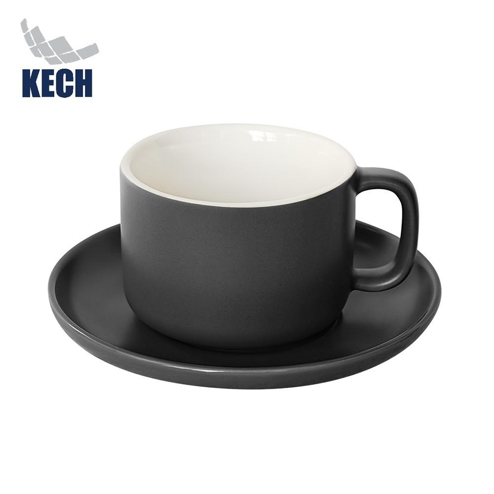 ชุดกาแฟ PORCELAIN 245 มล. KECH TWO TONE สีดำ