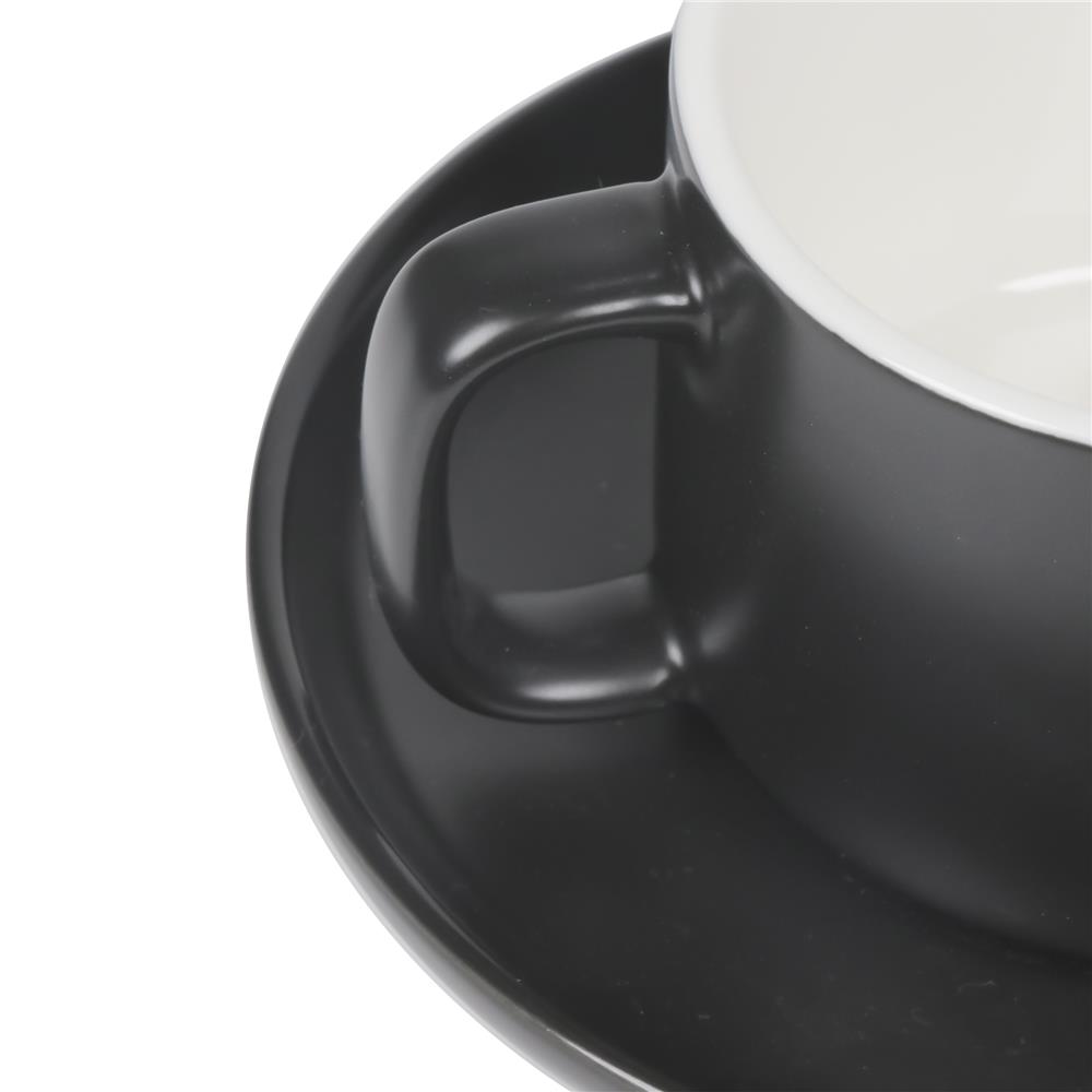 ชุดกาแฟ PORCELAIN 245 มล. KECH TWO TONE สีดำ