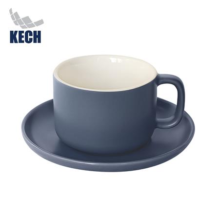 ชุดกาแฟ PORCELAIN 245 มล. KECH TWO TONE สีน้ำเงิน_0