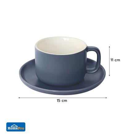 ชุดกาแฟ PORCELAIN 245 มล. KECH TWO TONE สีน้ำเงิน_7