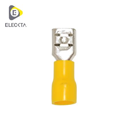 หางปลาเสียบตัวเมีย ELECKTA 4-6 ตร.มม. สีเหลือง (แพ็ก 20 ชิ้น)_0