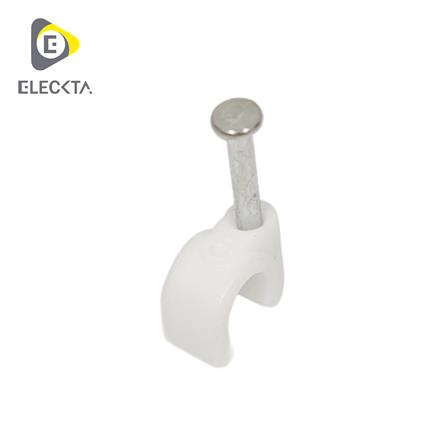 กิ๊บตอกสายไฟ ELECKTA DH25001-7 7 มม. 2x1 ตร.มม. สีขาว (แพ็ก 25 ชิ้น)_0