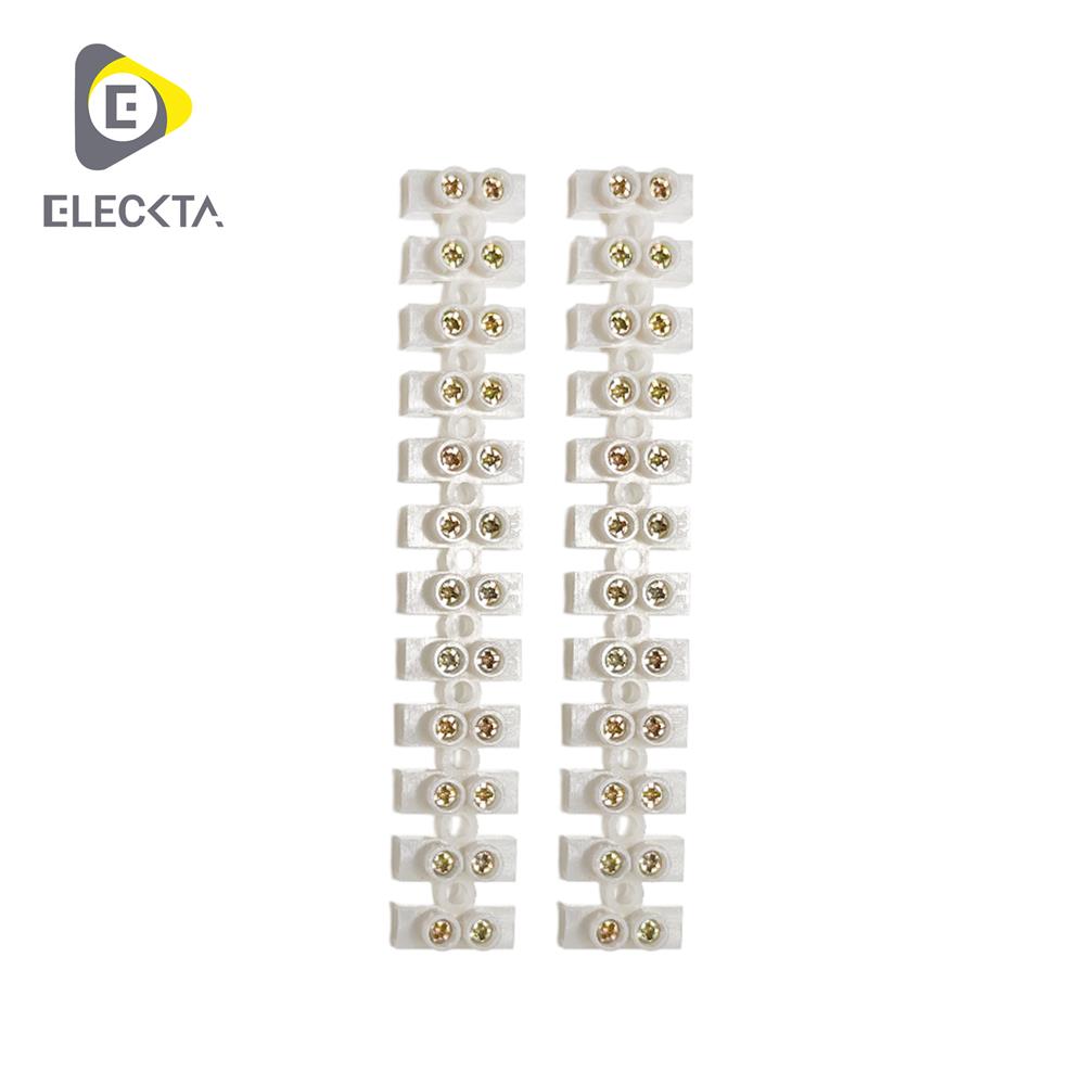 แผงต่อสายพลาสติก 12 ช่อง ELECKTA 10 มม. 10 แอมแปร์
