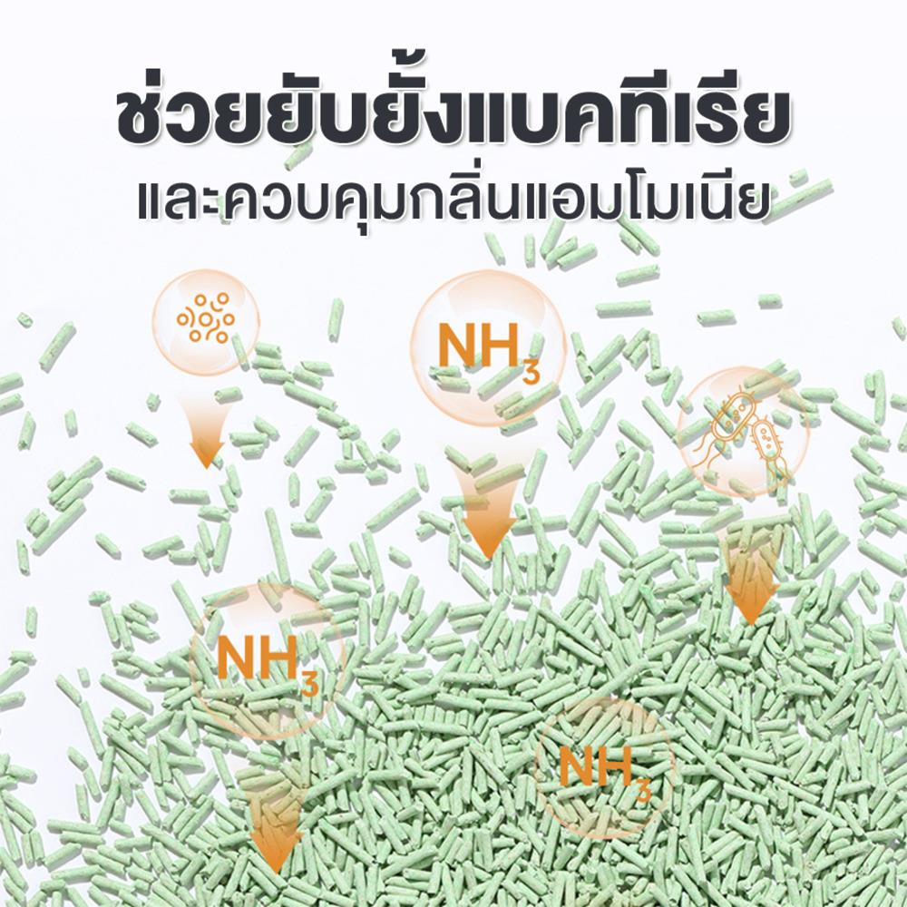 ทรายแมวเต้าหู้ PETUS กลิ่นนมกล้วย 6 ลิตร