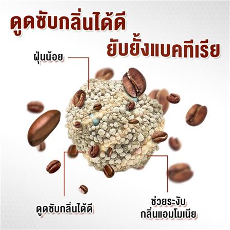 ทรายแมวเบนโทไนท์ PETUS กลิ่นมัทฉะ 5 ลิตร_2