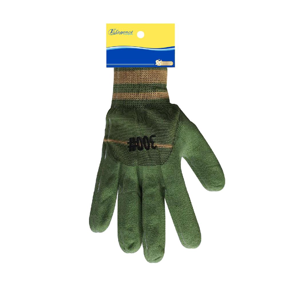 ถุงมือผ้าทำสวน ELEGANCE สีเขียว