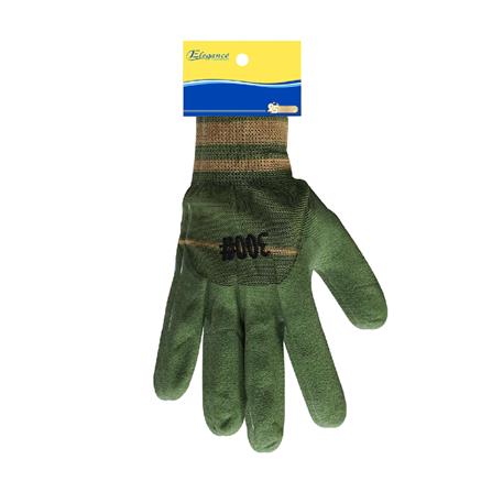 ถุงมือผ้าทำสวน ELEGANCE สีเขียว_1