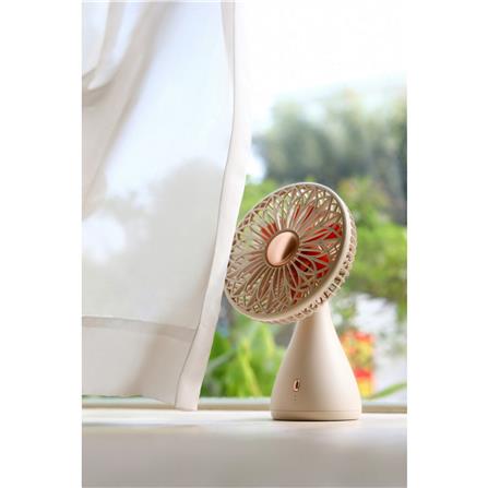 พัดลมพกพา 6 นิ้ว SOTHING BRIDAL BOUQUET สีขาว_1