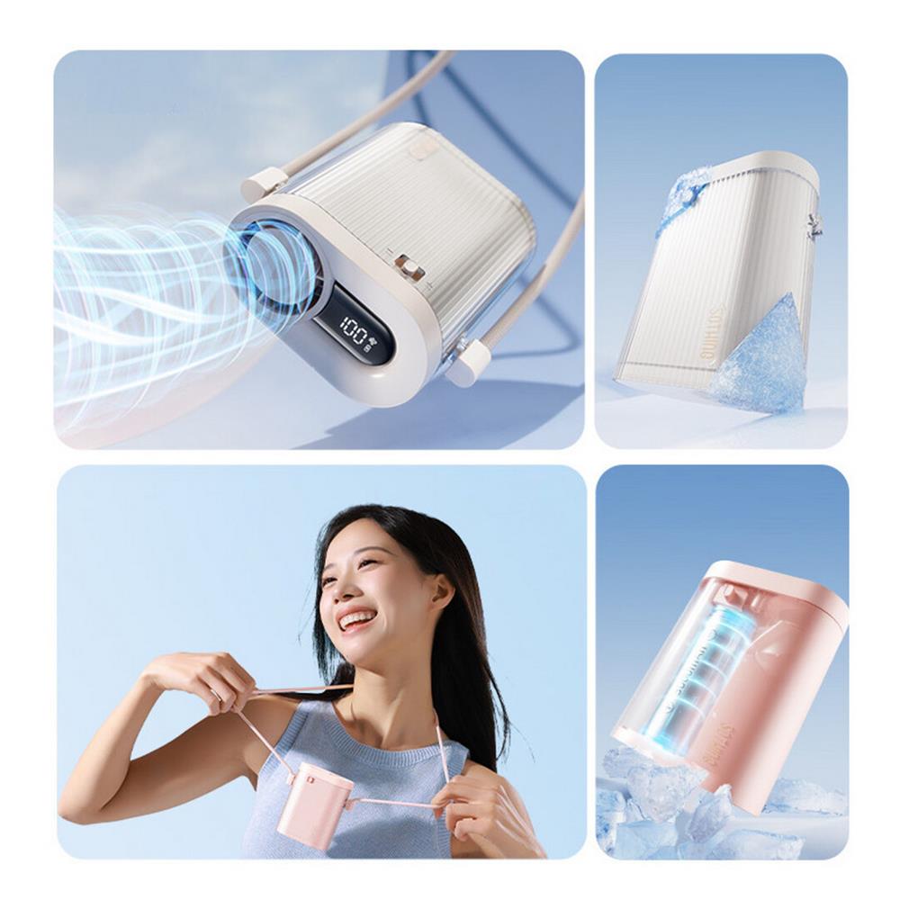 พัดลมพกพา 1 นิ้ว SOTHING HANGING NECK สีชมพู