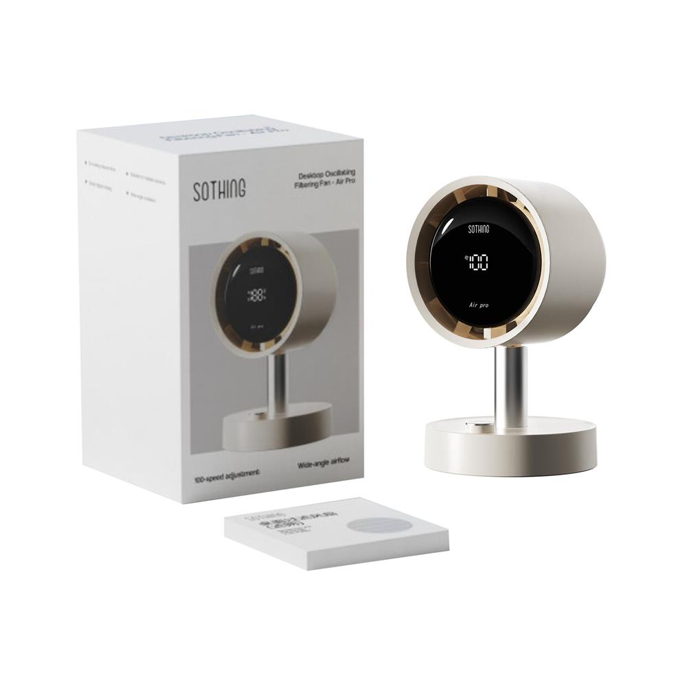 พัดลมพกพา 5.5 นิ้ว SOTHING AIR PRO WITH FILTER สีขาว