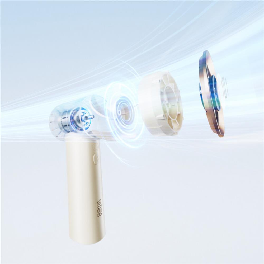 พัดลมพกพา 3.3 นิ้ว SOTHING HANDHELD ENGINE สีขาว