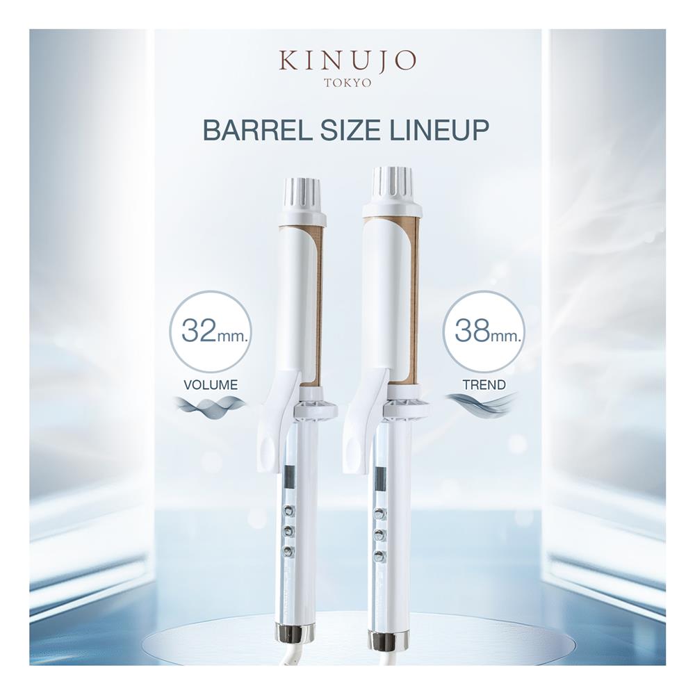 เครื่องม้วนผม KINUJO KC38N สีขาว