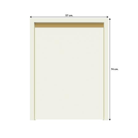 บานถังแก๊สเรียบ JUPITER JUVENTAS 57x74 ซม. สีขาว_3