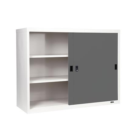 ตู้เหล็กบานเลื่อนทึบ KOL KOD-4 G1 สีเทา_2