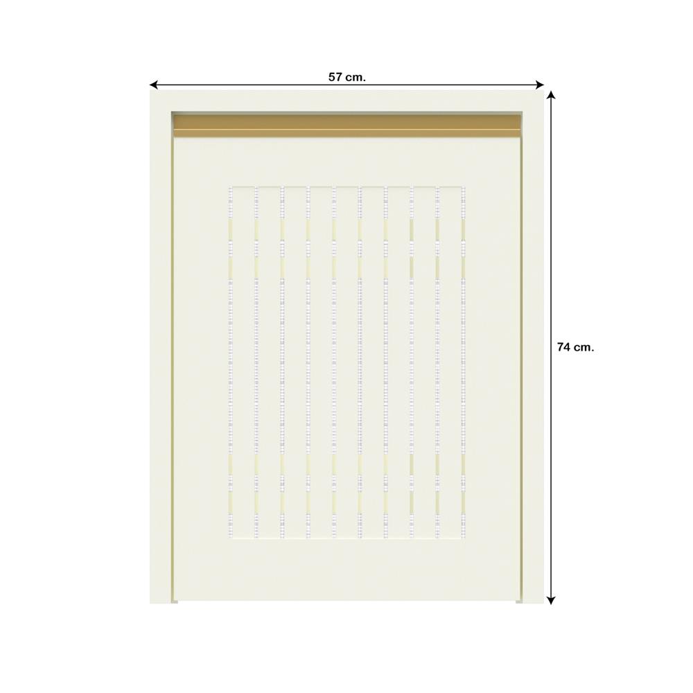 บานถังแก๊สระแนง JUPITER JUVENTAS 57x74 ซม. สีขาว