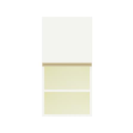 ตู้แขวนเดี่ยวเรียบช่องโล่ง S1 JUPITER JUVENTAS 40x80 ซม. สีขาว_0