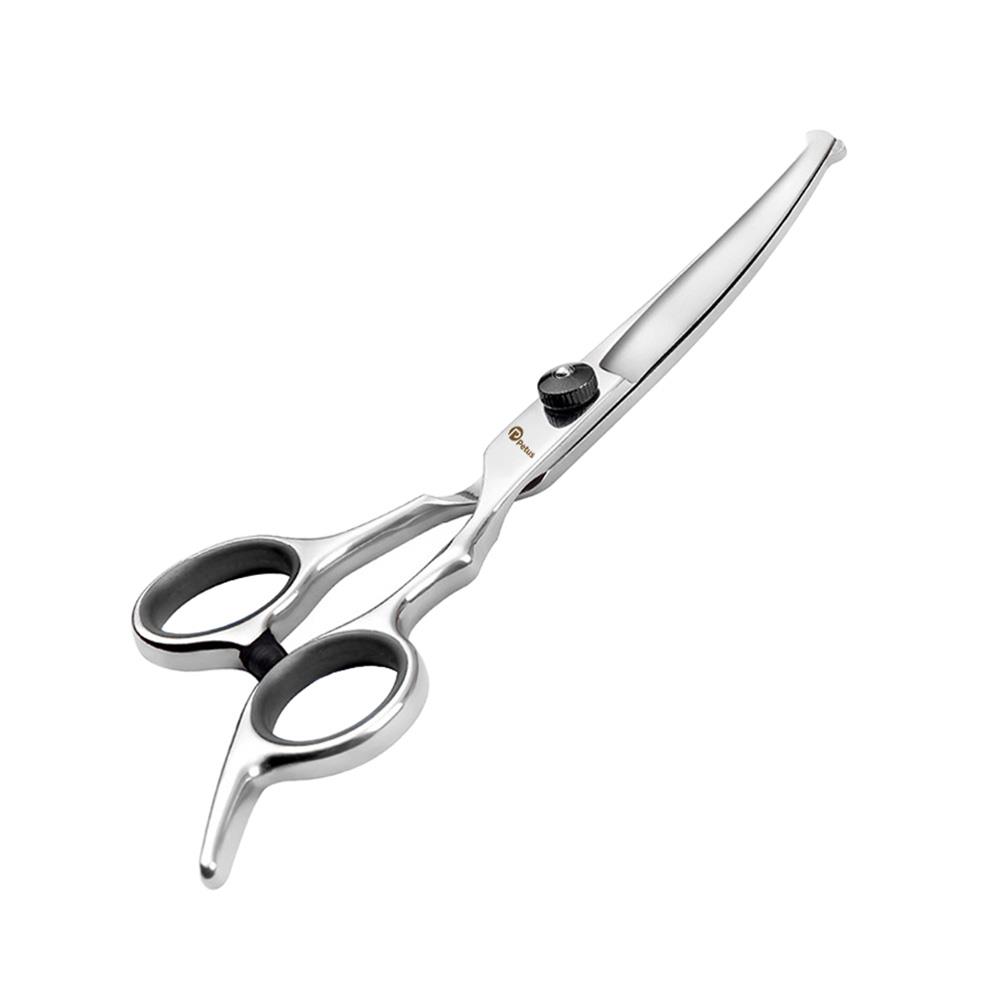 กรรไกรตัดขนสัตว์เลี้ยง แบบโค้งขึ้น PETUS สีดำ