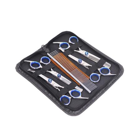 กรรไกรตัดขนสัตว์เลี้ยง PETUS สีฟ้า (ชุด 7 ชิ้น)_0