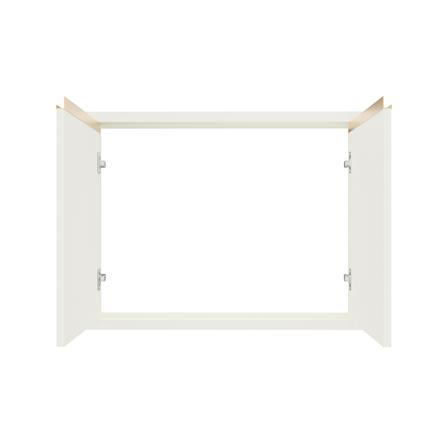 บานซิงค์คู่เรียบ JUPITER JUVENTAS 87x67 ซม. สีขาว_1