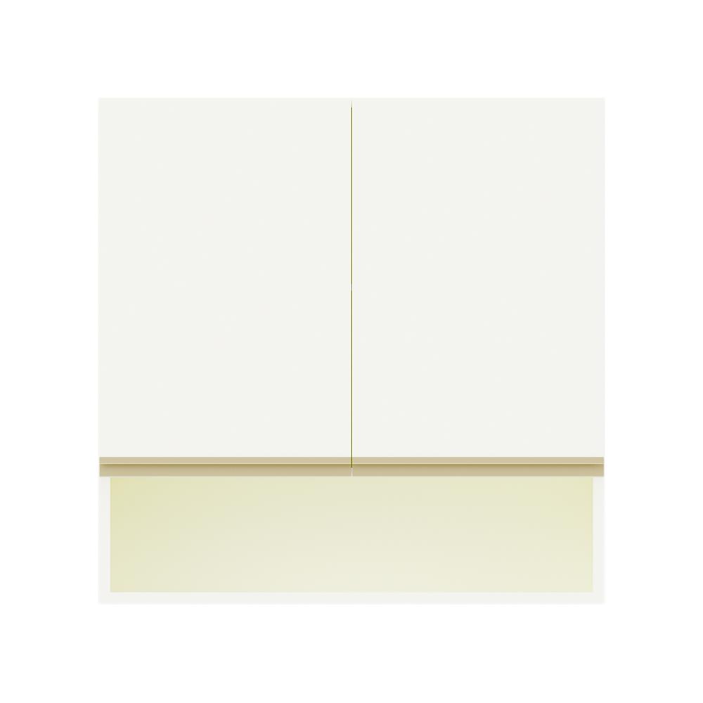 ตู้แขวนคู่เรียบช่องโล่ง D2 JUPITER JUVENTAS 80x80 ซม. สีขาว